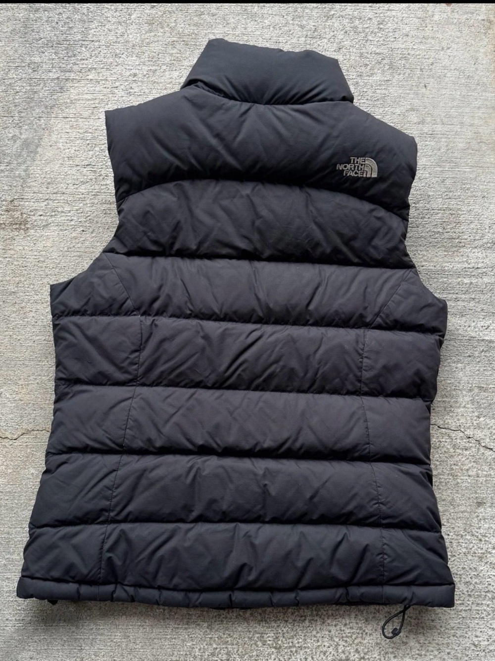 The North Face 700 Fill Down Puffer Vest Womens Sz XS Black Zip Pockets - Picture 2 of 4